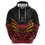 Custom Papua New Guinea Cricket Hoodie PNG Emblem Mix Polyneisan Pattern