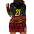 Custom Papua New Guinea Cricket Hoodie Dress PNG Emblem Mix Polyneisan Pattern