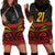 Custom Papua New Guinea Cricket Hoodie Dress PNG Emblem Mix Polyneisan Pattern