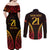 Custom Papua New Guinea Cricket Couples Matching Off Shoulder Maxi Dress and Long Sleeve Button Shirt Go Barramundis