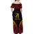 Custom Papua New Guinea Cricket Off Shoulder Maxi Dress Go Barramundis