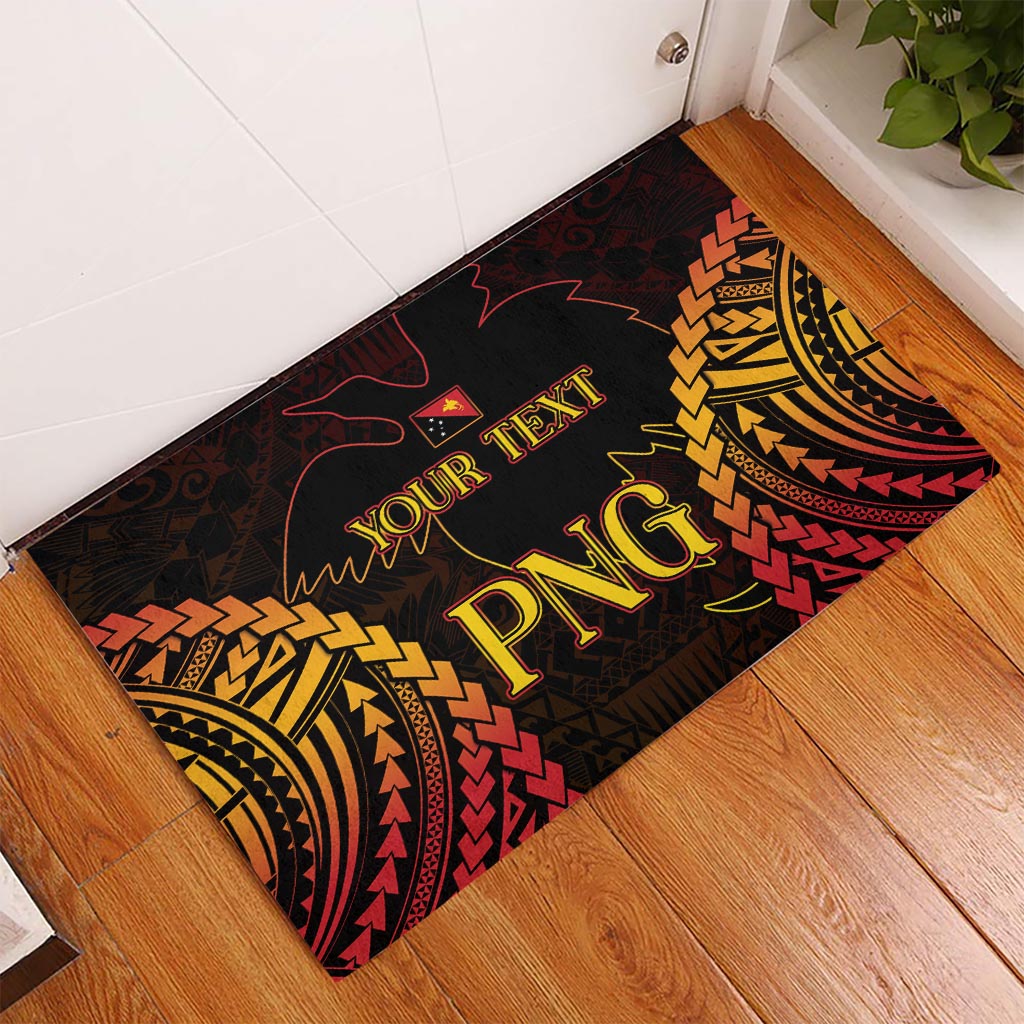 Custom Papua New Guinea Cricket Rubber Doormat Go Barramundis