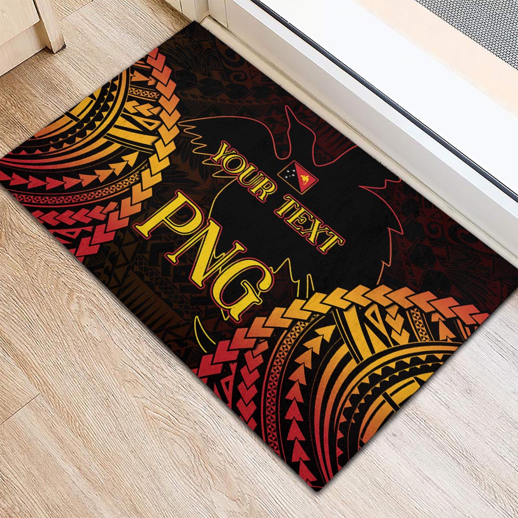 Custom Papua New Guinea Cricket Rubber Doormat Go Barramundis