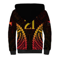 Custom Papua New Guinea Cricket Sherpa Hoodie Go Barramundis