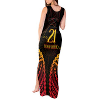 Custom Papua New Guinea Cricket Tank Maxi Dress Go Barramundis