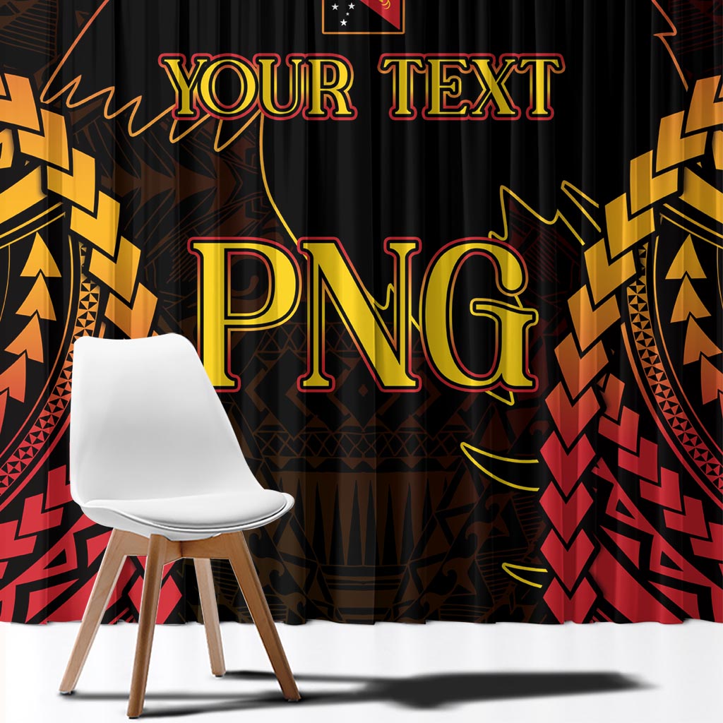 Custom Papua New Guinea Cricket Window Curtain Go Barramundis