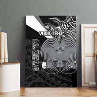 Custom Papua New Guinea Cricket Canvas Wall Art Tribal Bird of Paradise Tattoo