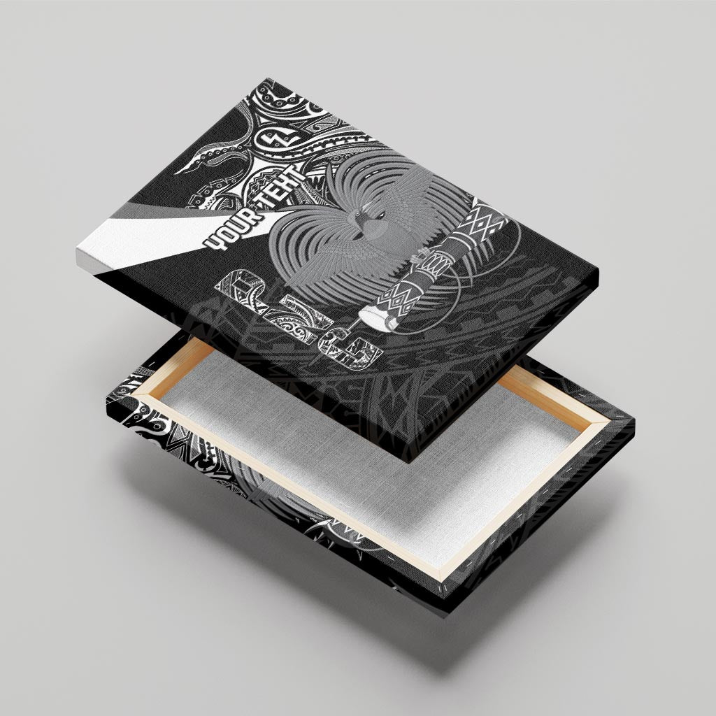 Custom Papua New Guinea Cricket Canvas Wall Art Tribal Bird of Paradise Tattoo