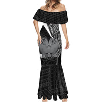 Custom Papua New Guinea Cricket Mermaid Dress Tribal Bird of Paradise Tattoo