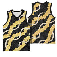 Aloha Melemele Hibiscus Pikake Lei Basketball Jersey Hawaiian Quilt Pattern