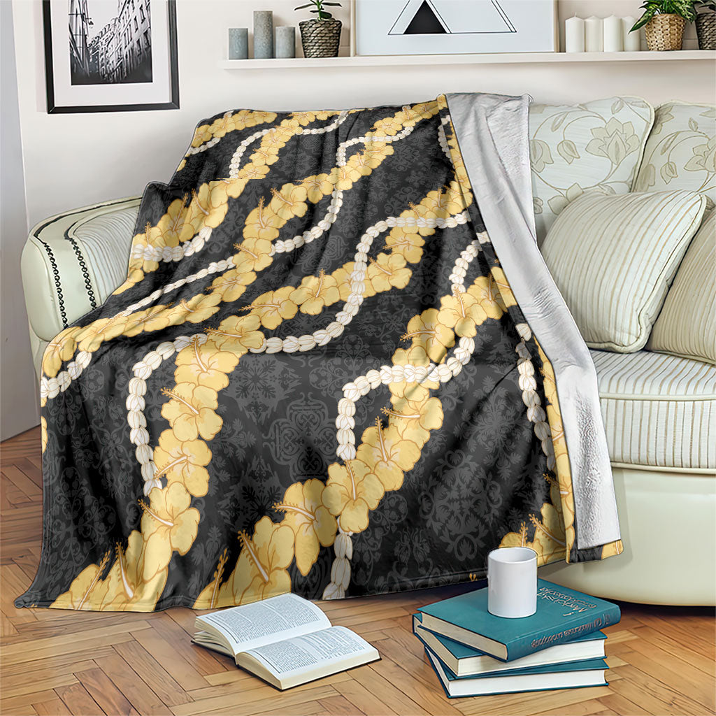 Aloha Melemele Hibiscus Pikake Lei Blanket Hawaiian Quilt Pattern
