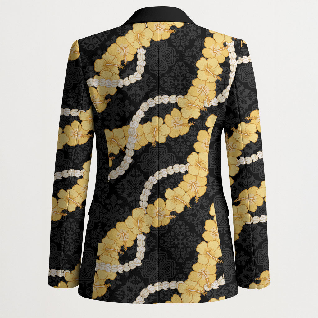 Aloha Melemele Hibiscus Pikake Lei Blazer Hawaiian Quilt Pattern