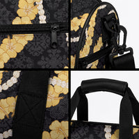 Aloha Melemele Hibiscus Pikake Lei Duffle Bag Hawaiian Quilt Pattern LT9 - Polynesian Pride