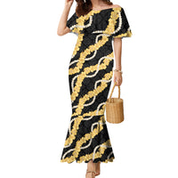 Aloha Melemele Hibiscus Pikake Lei Family Matching Mermaid Dress and Hawaiian Shirt Hawaiian Quilt Pattern
