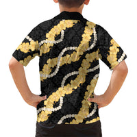 Aloha Melemele Hibiscus Pikake Lei Family Matching Short Sleeve Bodycon Dress and Hawaiian Shirt Hawaiian Quilt Pattern LT9 - Polynesian Pride