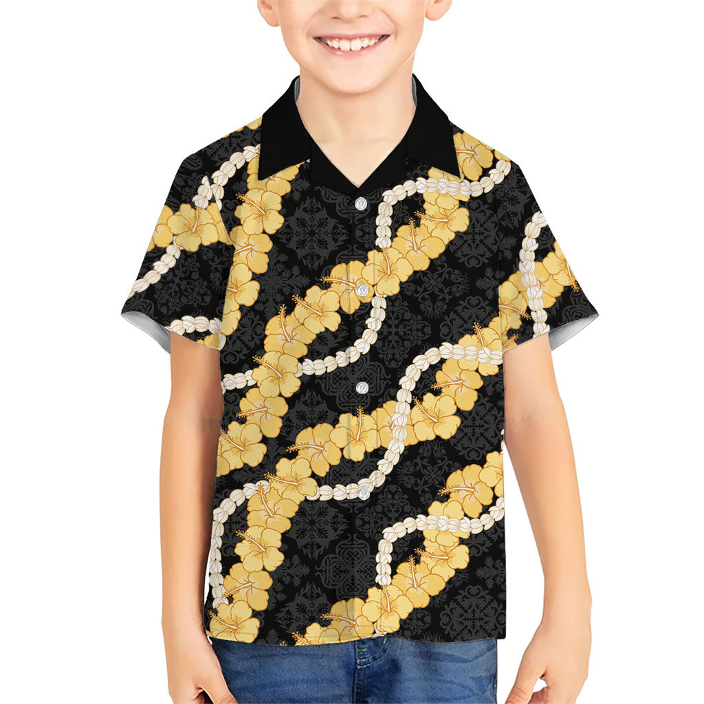 Aloha Melemele Hibiscus Pikake Lei Family Matching Tank Maxi Dress and Hawaiian Shirt Hawaiian Quilt Pattern