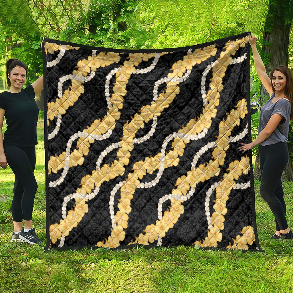 Aloha Melemele Hibiscus Pikake Lei Quilt Hawaiian Quilt Pattern