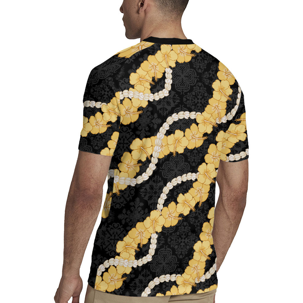 Aloha Melemele Hibiscus Pikake Lei Rugby Jersey Hawaiian Quilt Pattern