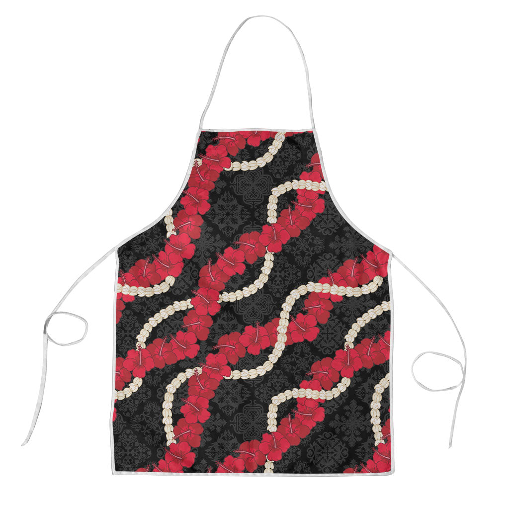 Aloha Ula'ula Hibiscus Pikake Lei Apron Hawaiian Quilt Pattern