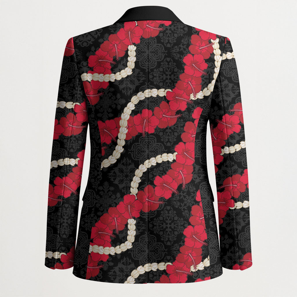 Aloha Ula'ula Hibiscus Pikake Lei Blazer Hawaiian Quilt Pattern