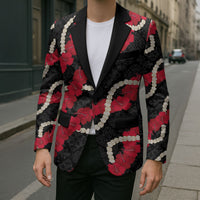 Aloha Ula'ula Hibiscus Pikake Lei Blazer Hawaiian Quilt Pattern