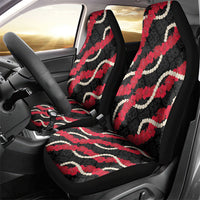 Aloha Ula'ula Hibiscus Pikake Lei Car Seat Cover Hawaiian Quilt Pattern