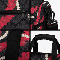 Aloha Ula'ula Hibiscus Pikake Lei Duffle Bag Hawaiian Quilt Pattern LT9 - Polynesian Pride
