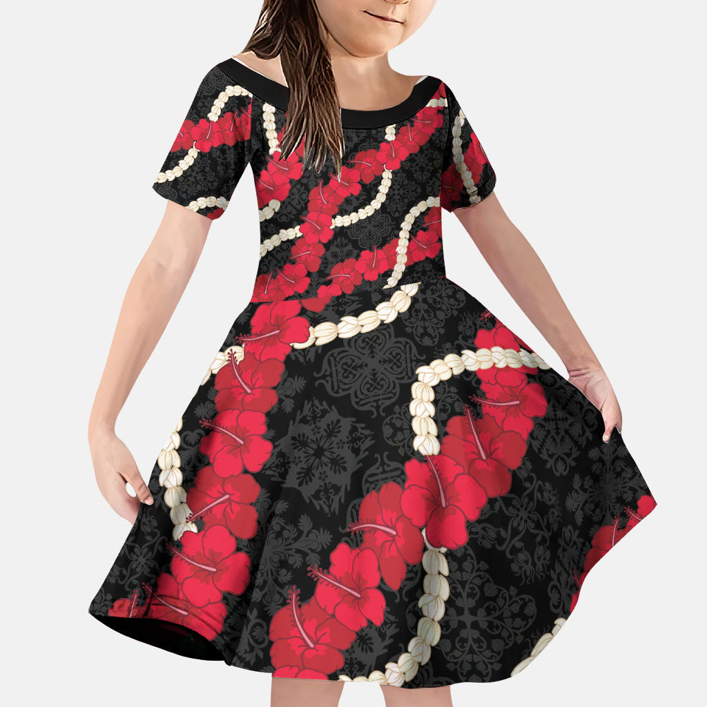 Aloha Ula'ula Hibiscus Pikake Lei Family Matching Off Shoulder Maxi Dress and Hawaiian Shirt Hawaiian Quilt Pattern