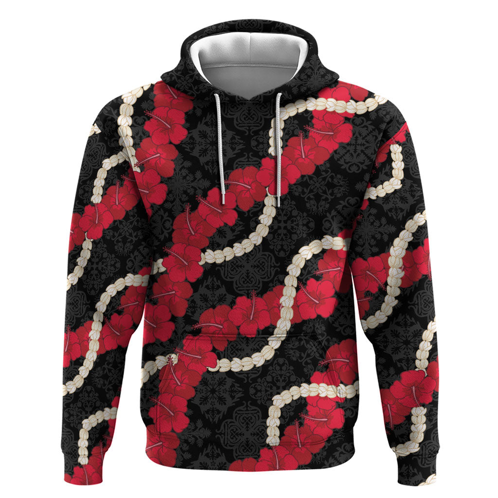 Aloha Ula'ula Hibiscus Pikake Lei Hoodie Hawaiian Quilt Pattern