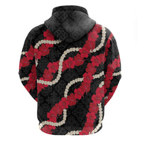 Aloha Ula'ula Hibiscus Pikake Lei Hoodie Hawaiian Quilt Pattern