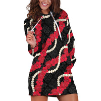 Aloha Ula'ula Hibiscus Pikake Lei Hoodie Dress Hawaiian Quilt Pattern