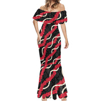 Aloha Ula'ula Hibiscus Pikake Lei Mermaid Dress Hawaiian Quilt Pattern
