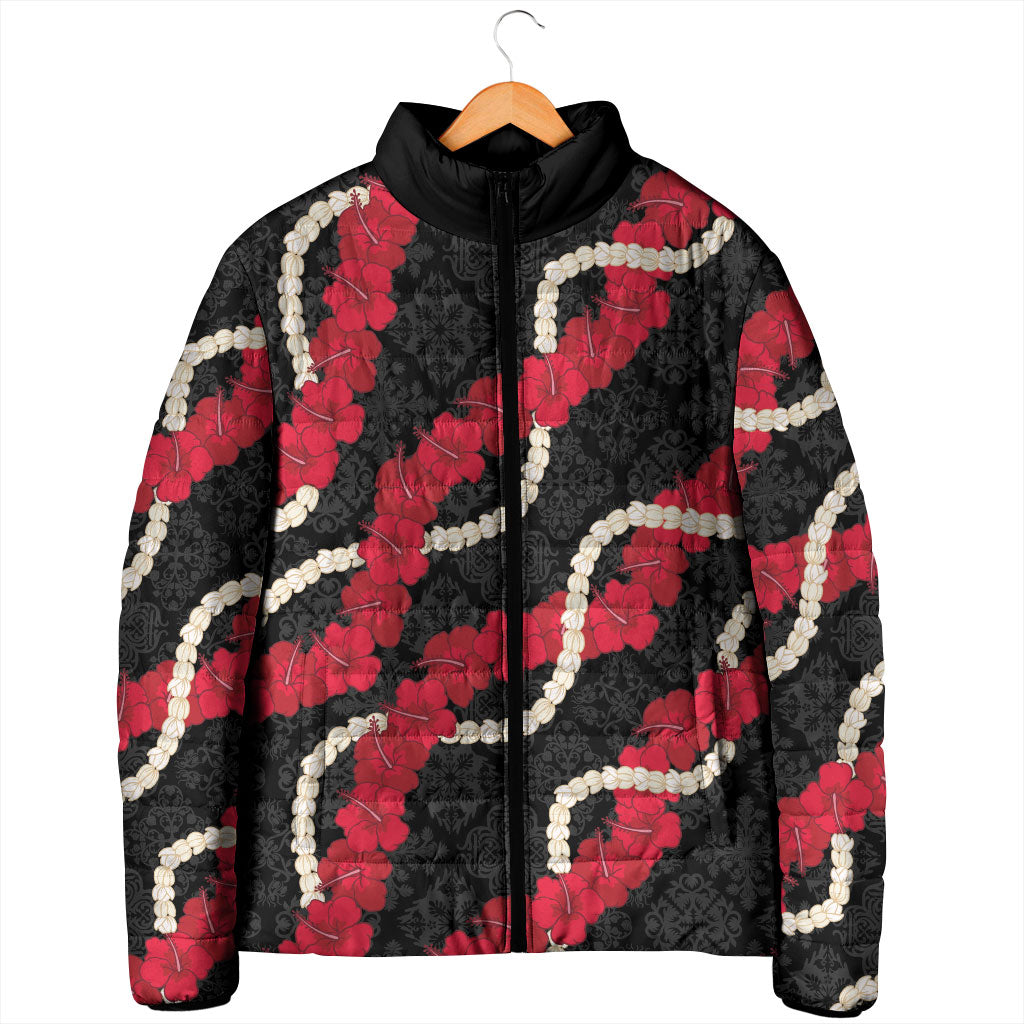 Aloha Ula'ula Hibiscus Pikake Lei Padded Jacket Hawaiian Quilt Pattern