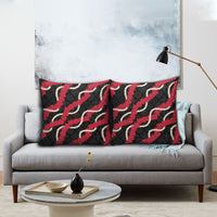 Aloha Ula'ula Hibiscus Pikake Lei Pillow Cover Hawaiian Quilt Pattern