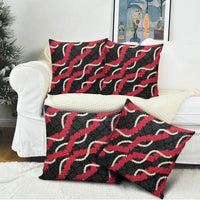 Aloha Ula'ula Hibiscus Pikake Lei Pillow Cover Hawaiian Quilt Pattern