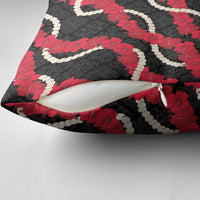 Aloha Ula'ula Hibiscus Pikake Lei Pillow Cover Hawaiian Quilt Pattern