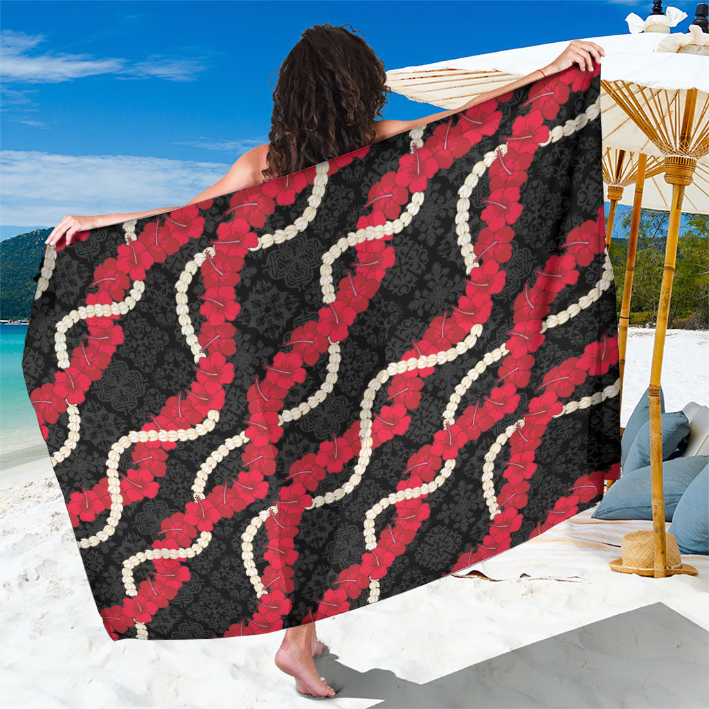 Aloha Ula'ula Hibiscus Pikake Lei Sarong Hawaiian Quilt Pattern