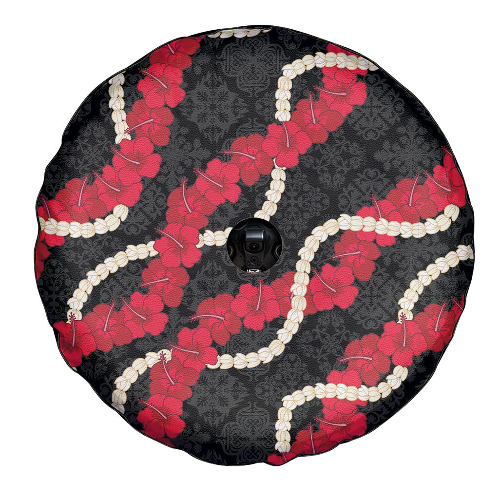 Aloha Ula'ula Hibiscus Pikake Lei Spare Tire Cover Hawaiian Quilt Pattern