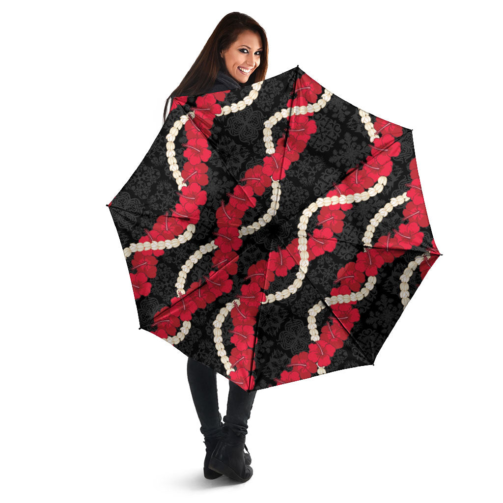 Aloha Ula'ula Hibiscus Pikake Lei Umbrella Hawaiian Quilt Pattern