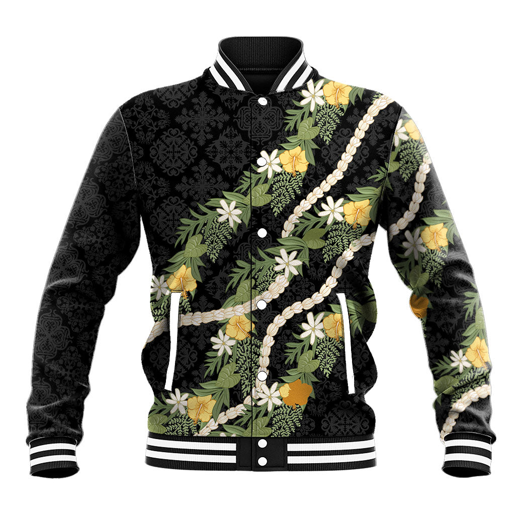 Puakenikeni Anthurium Pikake Lei Baseball Jacket Hawaiian Quilt Pattern
