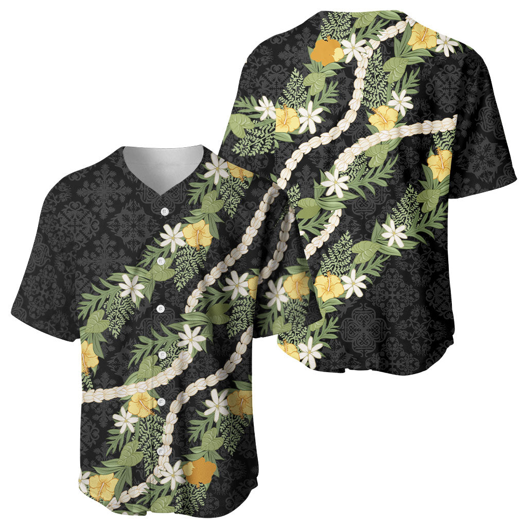 Puakenikeni Anthurium Pikake Lei Baseball Jersey Hawaiian Quilt Pattern