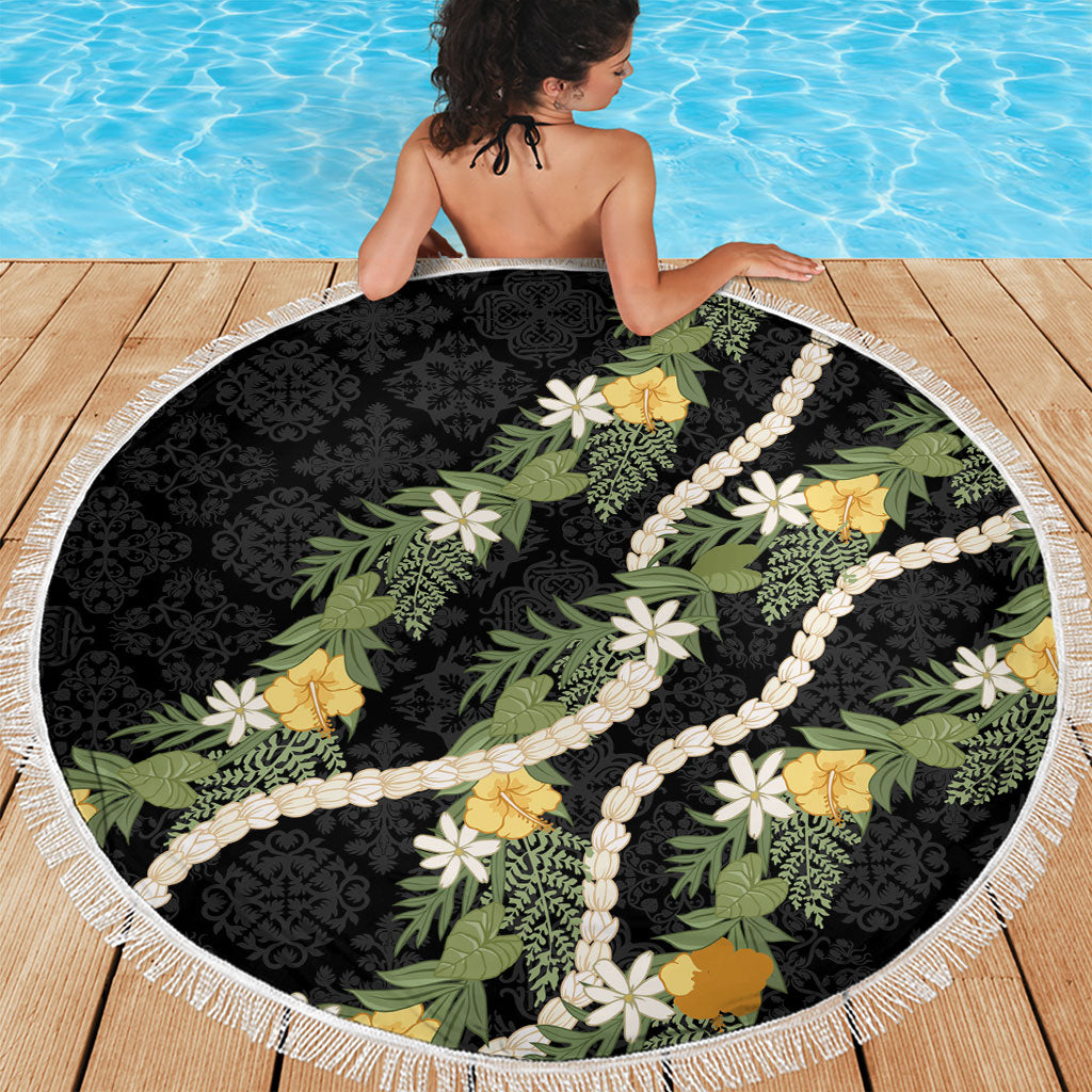 Puakenikeni Anthurium Pikake Lei Beach Blanket Hawaiian Quilt Pattern