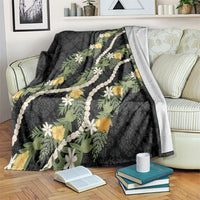 Puakenikeni Anthurium Pikake Lei Blanket Hawaiian Quilt Pattern