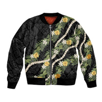 Puakenikeni Anthurium Pikake Lei Bomber Jacket Hawaiian Quilt Pattern