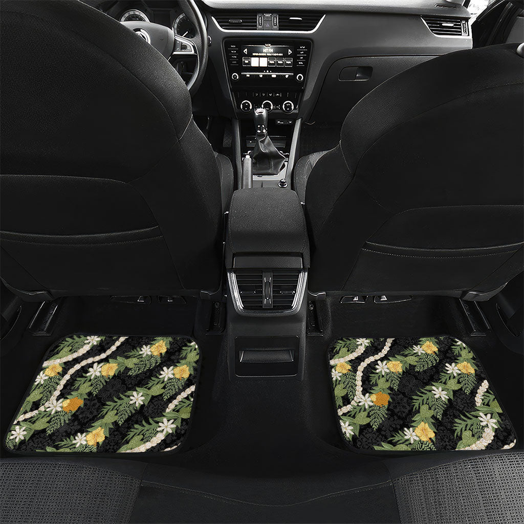 Puakenikeni Anthurium Pikake Lei Car Mats Hawaiian Quilt Pattern