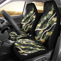 Puakenikeni Anthurium Pikake Lei Car Seat Cover Hawaiian Quilt Pattern