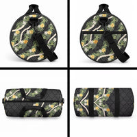Puakenikeni Anthurium Pikake Lei Duffle Bag Hawaiian Quilt Pattern LT9 - Polynesian Pride