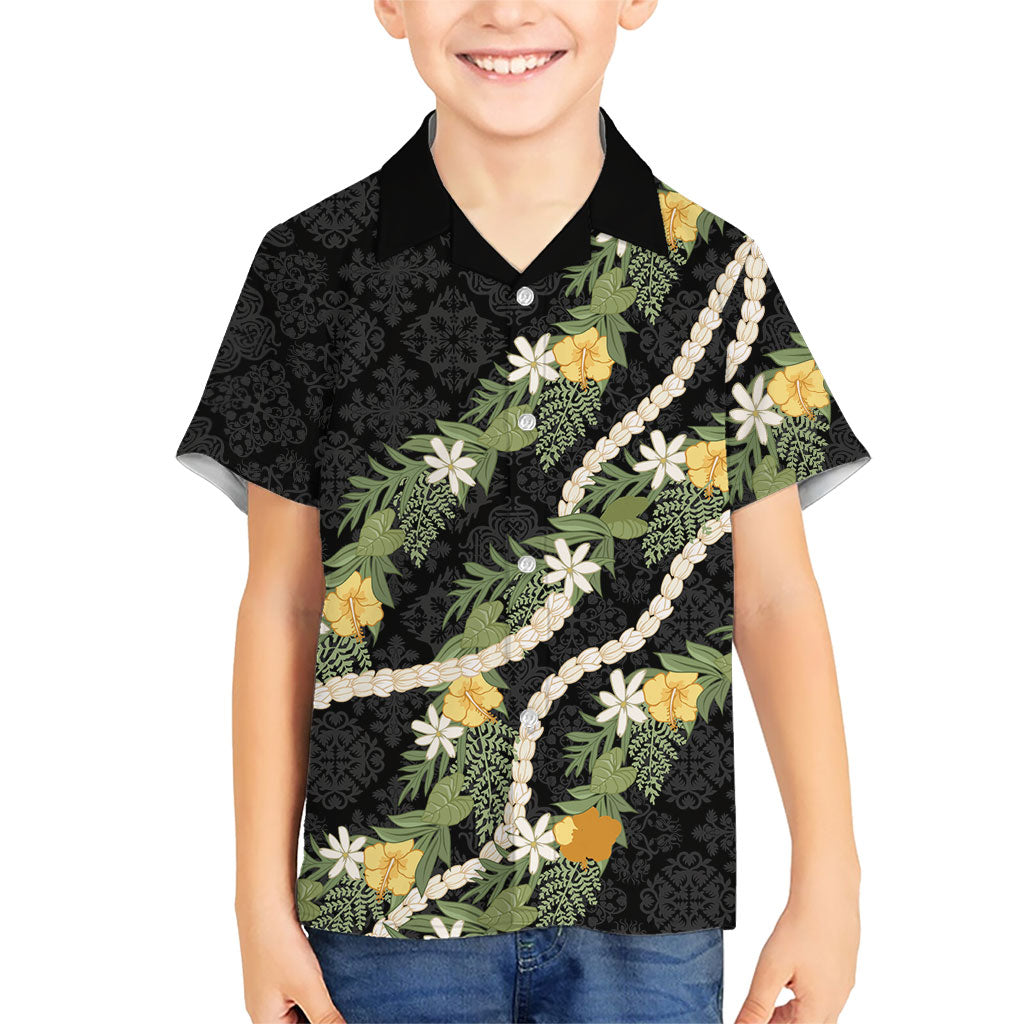 Puakenikeni Anthurium Pikake Lei Family Matching Off Shoulder Short Dress and Hawaiian Shirt Hawaiian Quilt Pattern