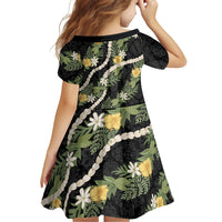 Puakenikeni Anthurium Pikake Lei Family Matching Summer Maxi Dress and Hawaiian Shirt Hawaiian Quilt Pattern