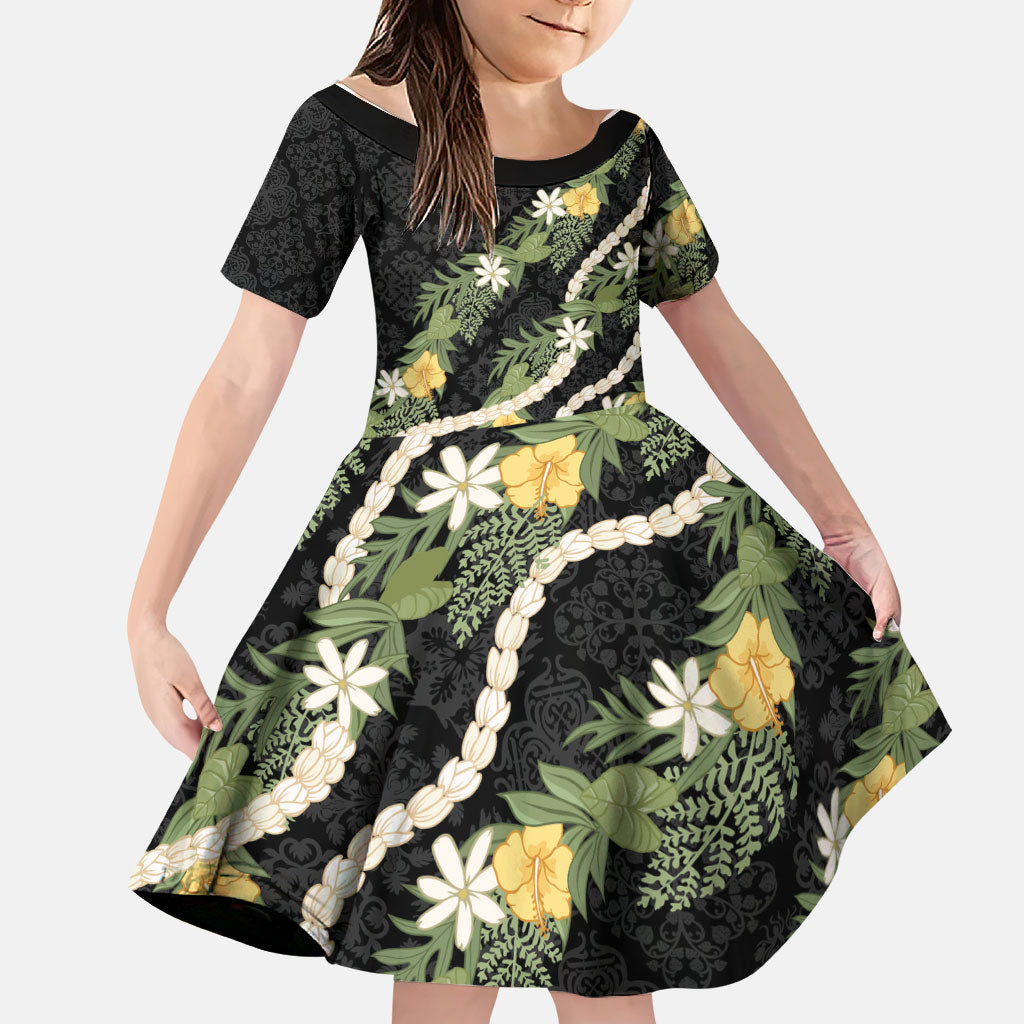Puakenikeni Anthurium Pikake Lei Family Matching Tank Maxi Dress and Hawaiian Shirt Hawaiian Quilt Pattern